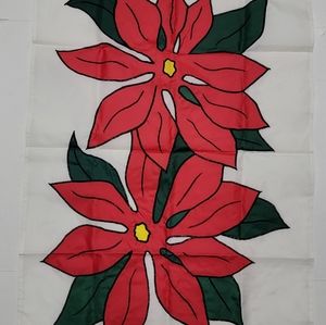 Flag Factory Appliquéd Poinsettia In/Outdoor Flag 28"x40" Waterproof Colorfast.